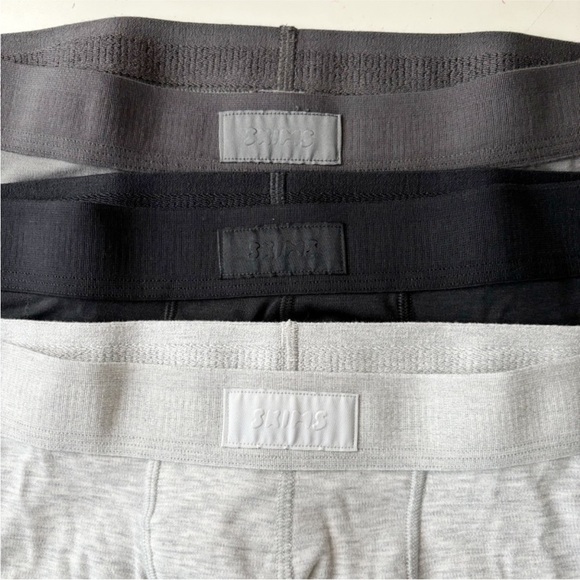 SKIMS Men’s 5” Boxer Brief 3-Pack Multi Pack Gray Size 2X New in box - Picture 2 of 9